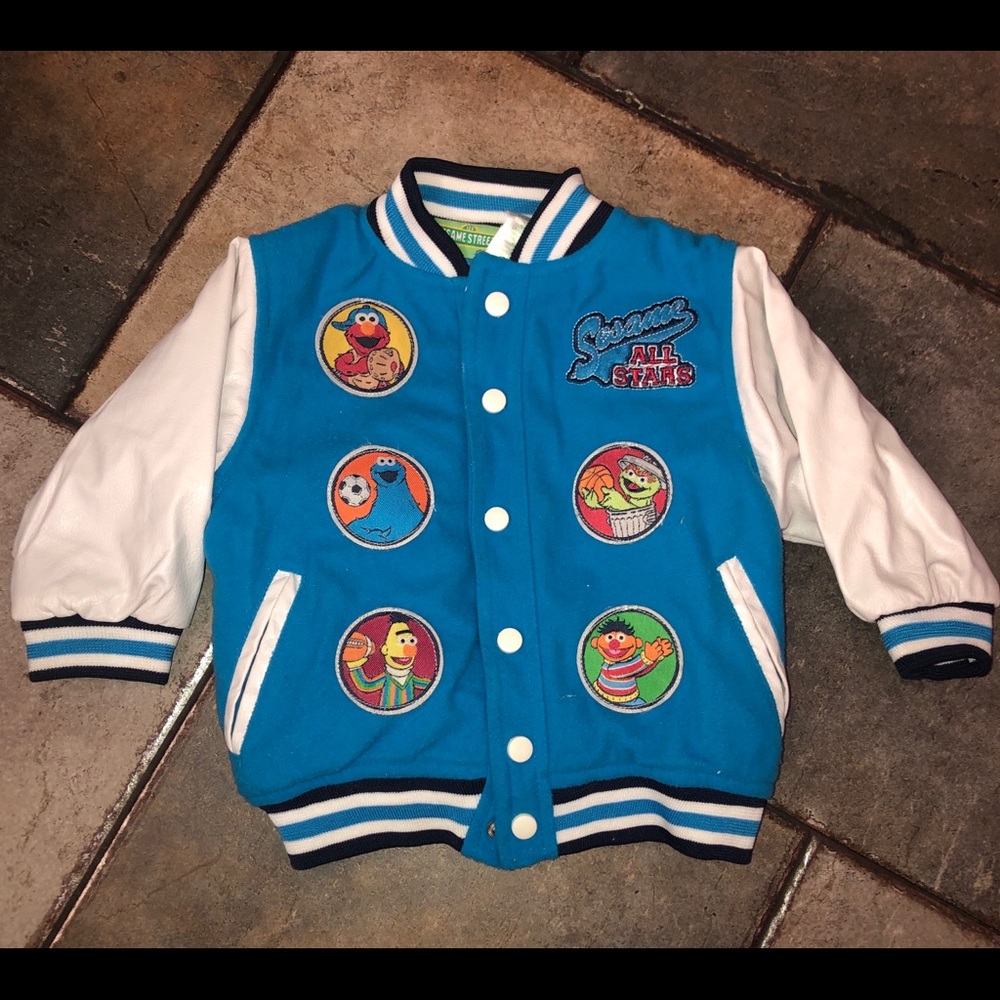Kids Sesame Street Varsity Jacket - 18 months